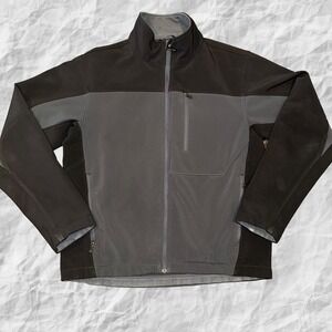 Tech By Tumi Jacket Men Size Medium Soft Shell Long Sleeve Full Zip Gray TT-0012